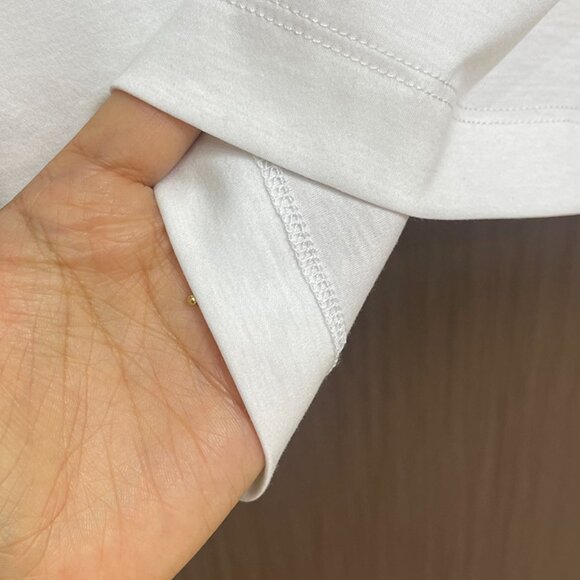 White Crew Neck T-Shirt With Kiton Logo - Picture 7 of 7